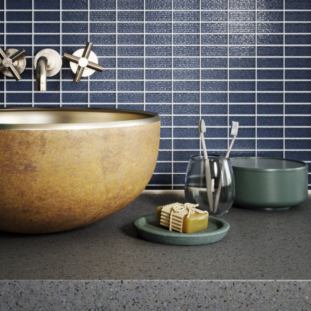 Island-Stone-12-x-12-Cascade-Gloss-&-Textured-Glass-1x2-Straight-Stack-Mosaic-Midnight