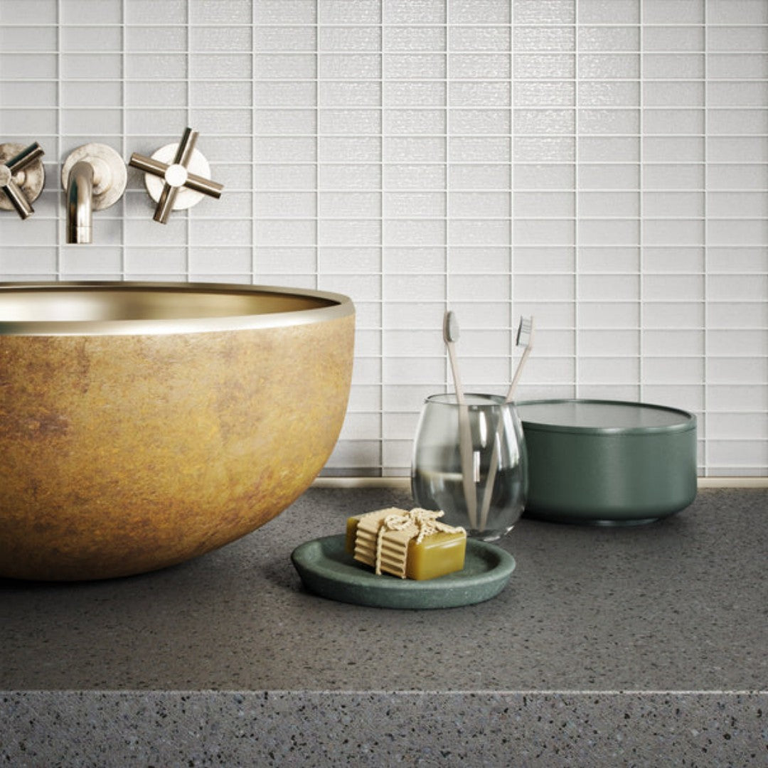 Island-Stone-12-x-12-Cascade-Gloss-&-Textured-Glass-1x2-Straight-Stack-Mosaic-Pure-Silk