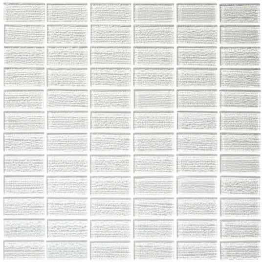 Island Stone 12" x 12" Cascade Gloss & Textured Glass 1x2" Straight Stack Mosaic