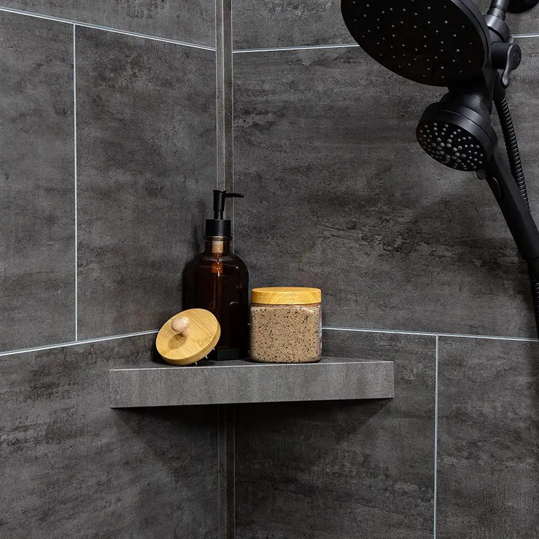 LICO-US-7-x-15-Waterproof-Vinyl-Corner-Shower-Shelf-Ashen-Slate