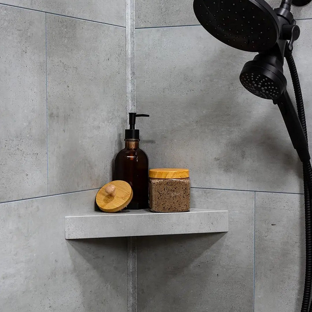 LICO-US-7-x-15-Waterproof-Vinyl-Corner-Shower-Shelf-Frost-Nickel