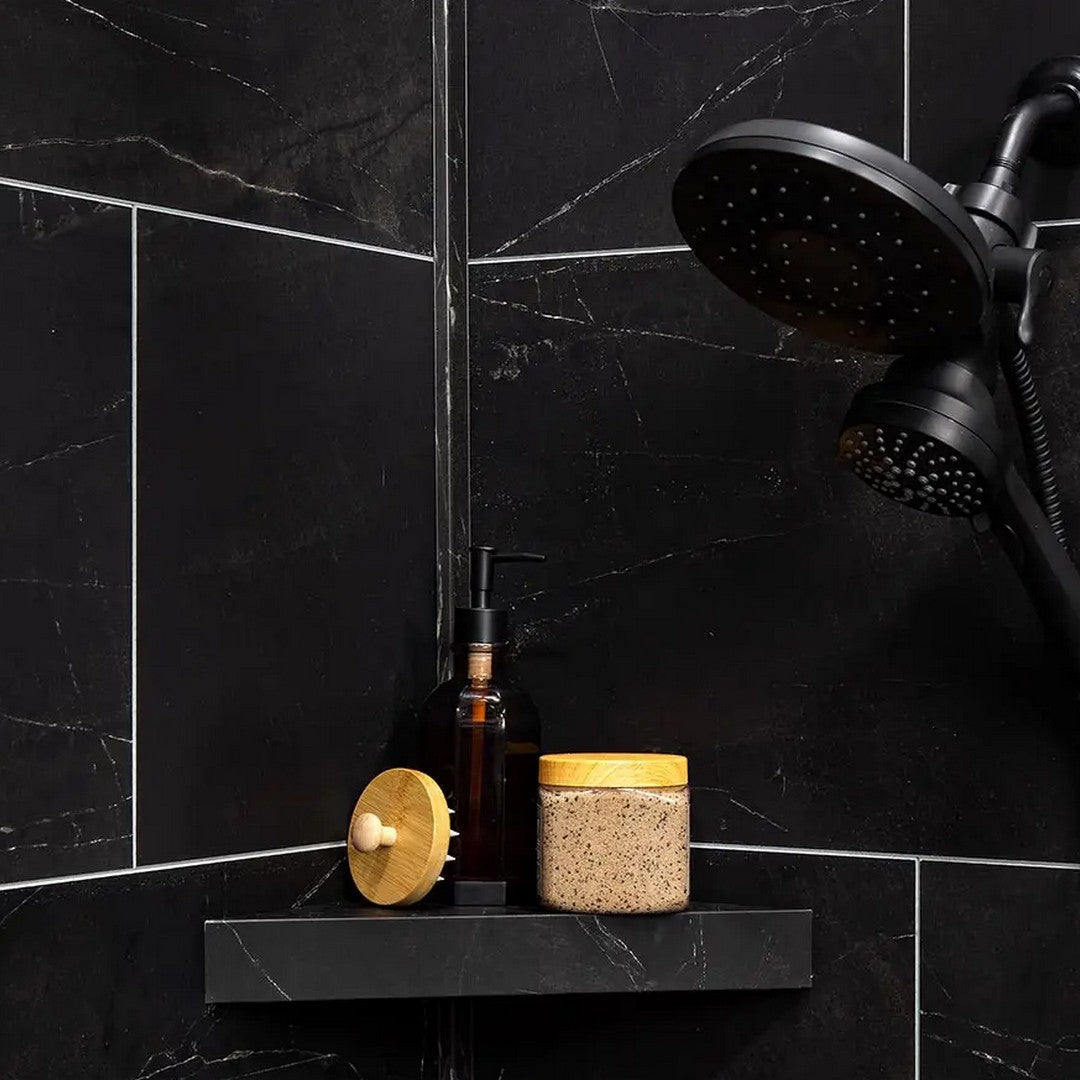 LICO-US-7-x-15-Waterproof-Vinyl-Corner-Shower-Shelf-Black-Ice