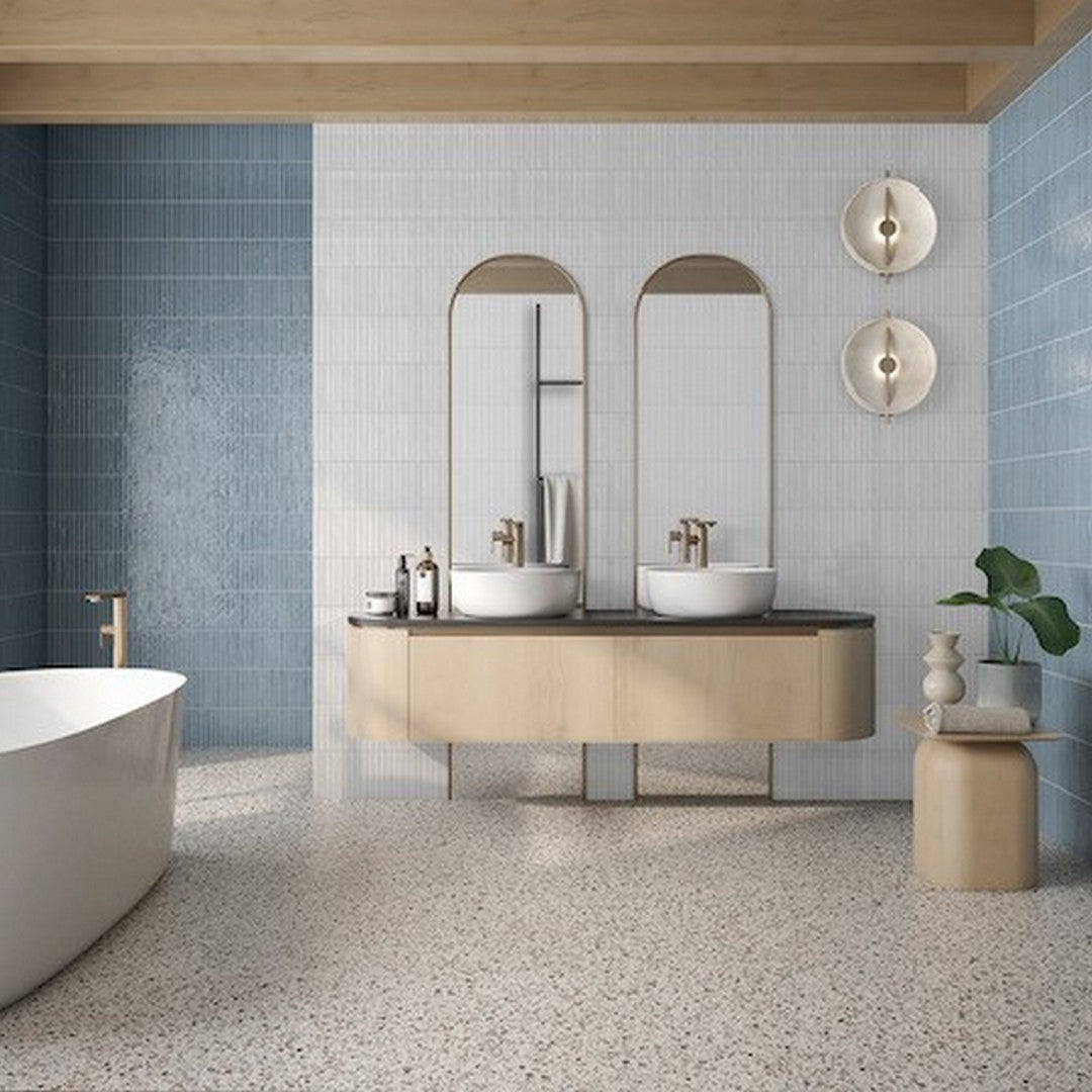 Rickert-14-x-14-LaPlatera-Pencil-Glossy-Ceramic-Tile-Kromo-White