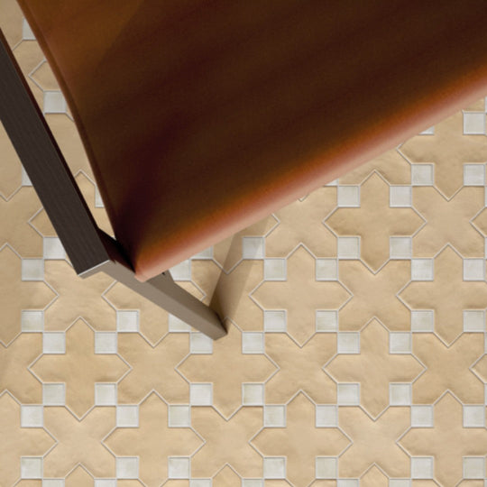 Rickert-6.5-x-6.5-Equipe-Kasbah-Matte-Porcelain-Tile-Star-Fawn