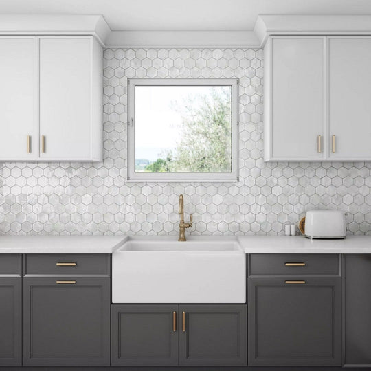 Rickert-10.83-x-12.52-Shimmer-Polished-Glass-3-Hexagon-Mosaic-White