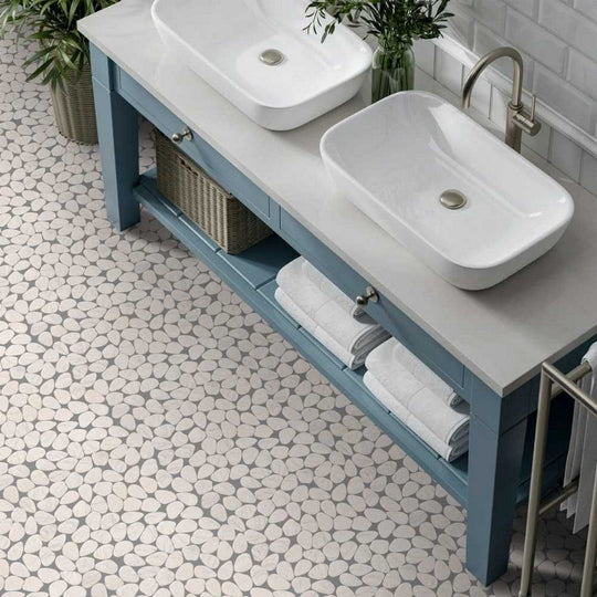 Rickert-12-x-12-Pebble-Matte-Glass-Mosaic-Statuario