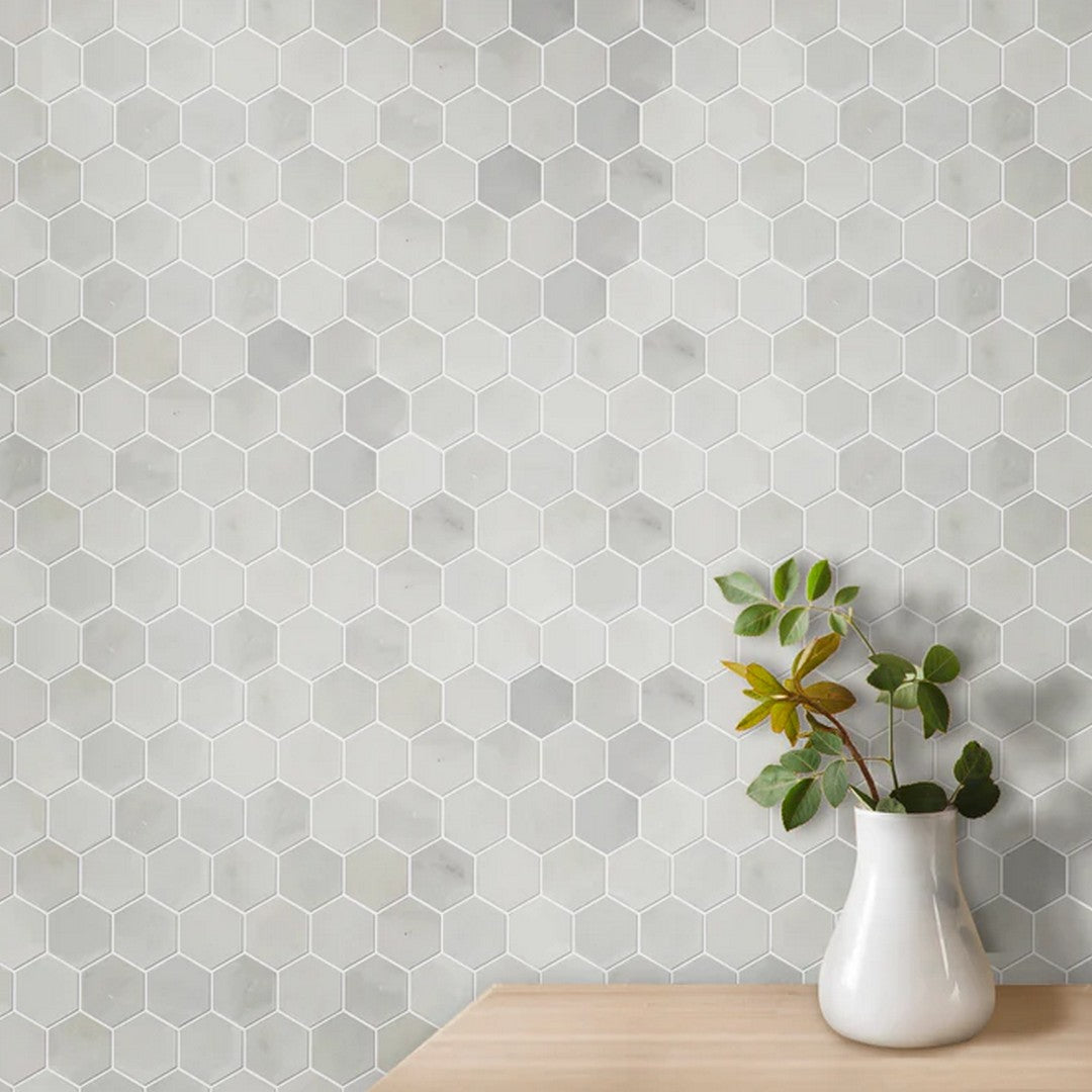 Rickert-12-x-12-Oriental-Polished-Marble-1-Hexagon-Mosaic-White