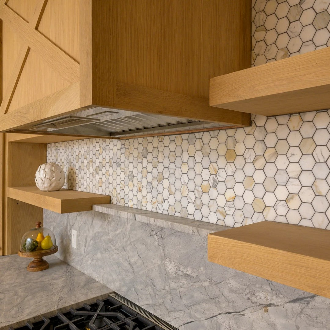 Rickert-12.2-x-12.3-Marble-Mosaic-Honed-Marble-2-Hexagon-Mosiac-Calacatta-Gold