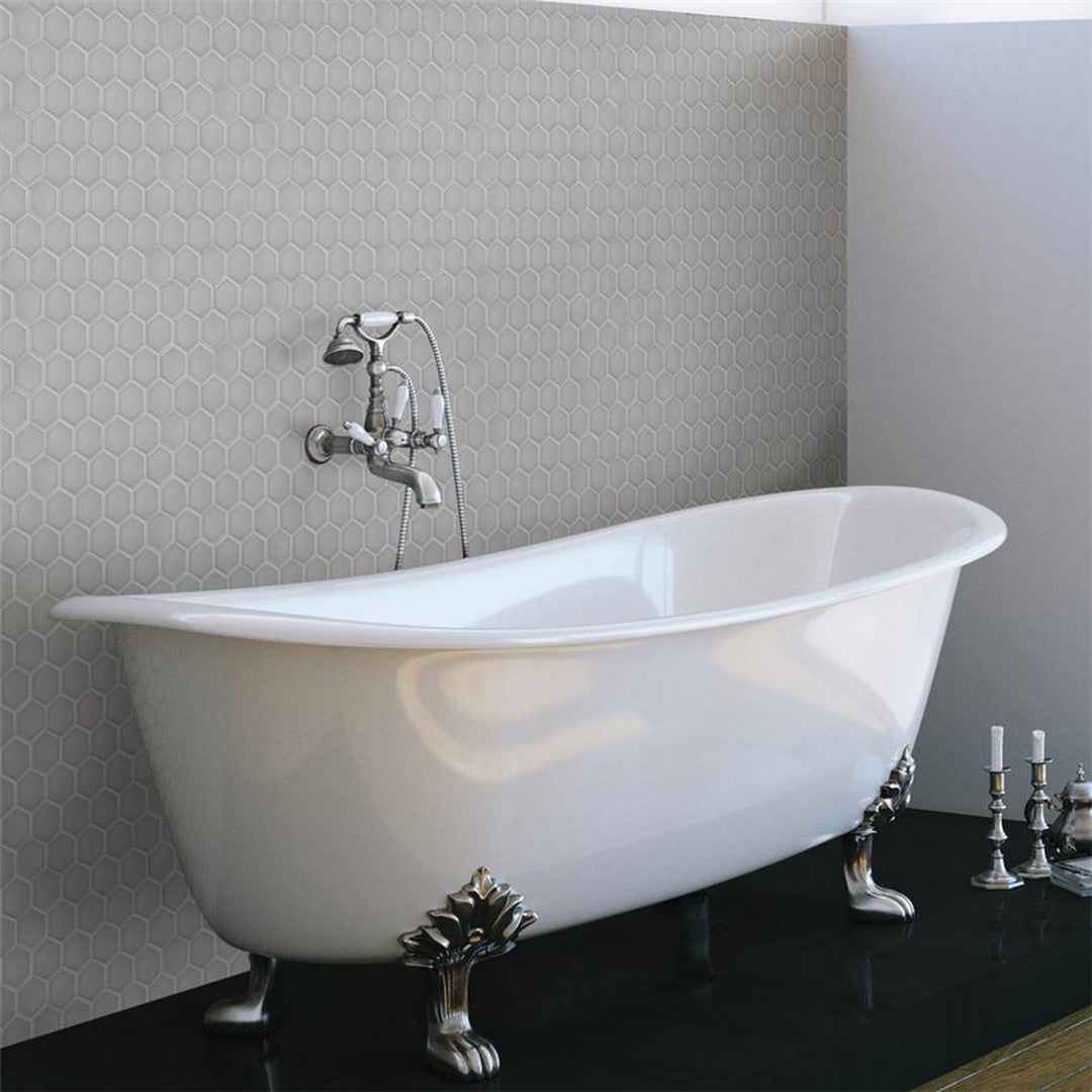 Rickert-11.10-x-12.80-Porcelain-Mosaic-Matte-Porcelain-2-Hexagon-Mosaic-Grey