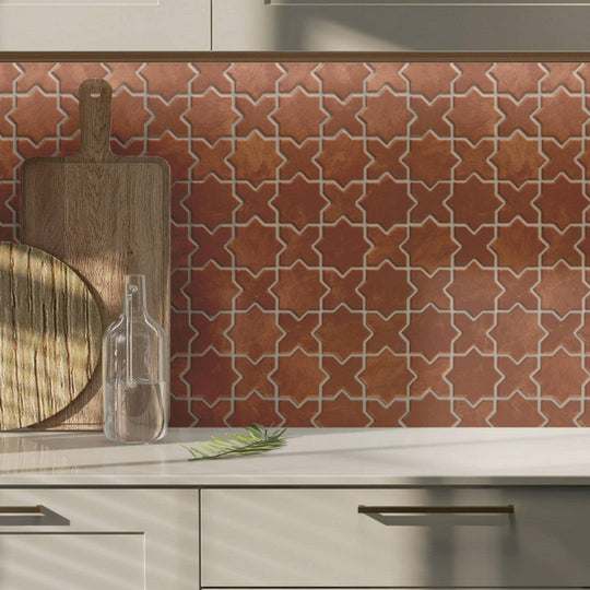 Rickert-12-x-12-Porcelain-Mosaic-Matte-Porcelain-2-Mosaic-Cotto-Star-&-Cross