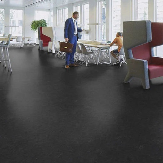 Forbo-Marmoleum-Modular-Shade-Smooth-Vinyl-Tile-9.8-x-19.69-Black-Hole