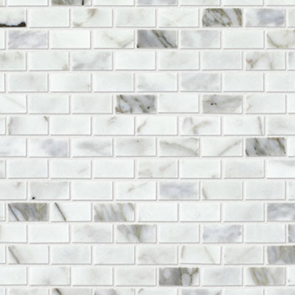 Daltile Marble 0.5" x 1" Brick Joint Mosaic Polished