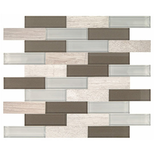 Daltile SimplyStick Mosaix 0.25" x 4" Brick Joint Mosaic