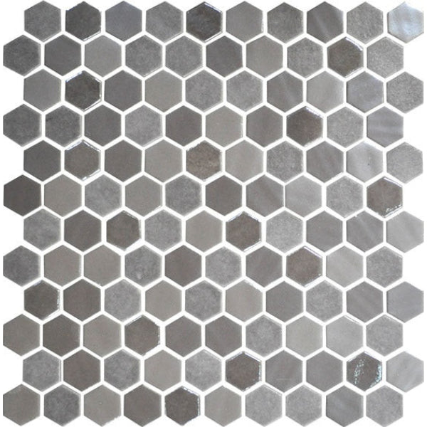 Daltile Uptown Glass 1" x 1" Hexagon Mosaic