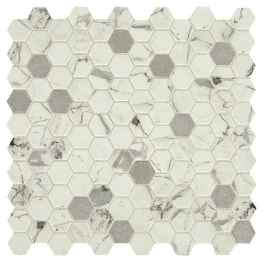 Daltile Uptown Glass 1" x 1" Hexagon Mosaic