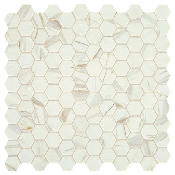 Daltile Uptown Glass 1" x 1" Hexagon Mosaic