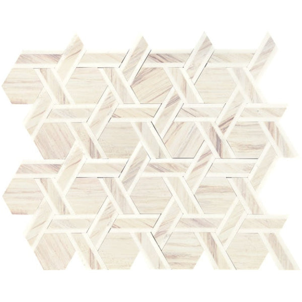 Daltile Fonte 10" x 12" Rotating Hexagon Mosaic