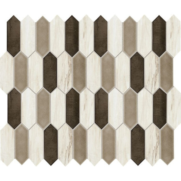 Daltile Fonte 2" x 6" Picket Mosaic