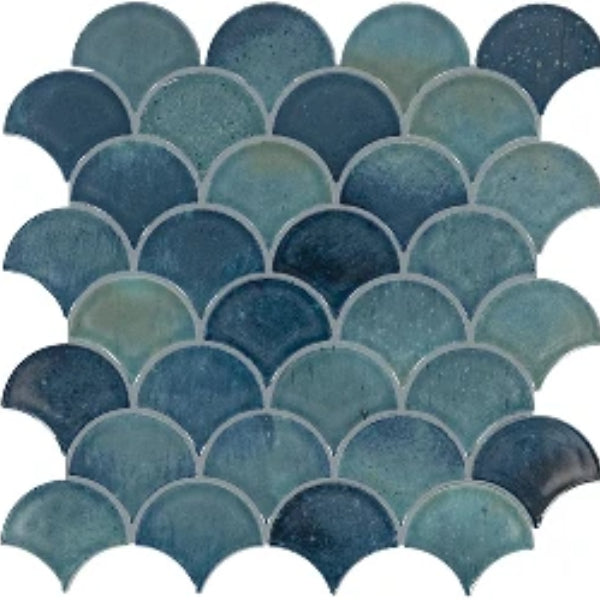 Daltile Miramo 3" x 3" Fan Mosaic