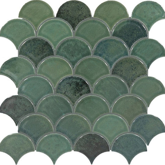 Daltile Miramo 3" x 3" Fan Mosaic