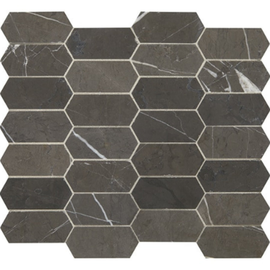 Daltile Marble 2" x 4" El.  Hexagon Mosaic Honed