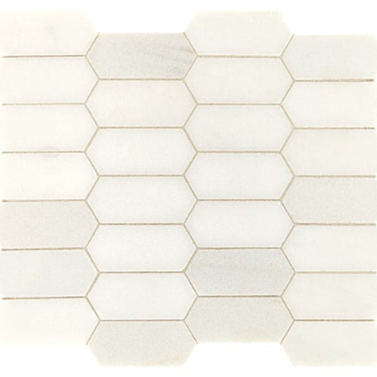 Daltile Marble 2" x 4" El.  Hexagon Mosaic Honed