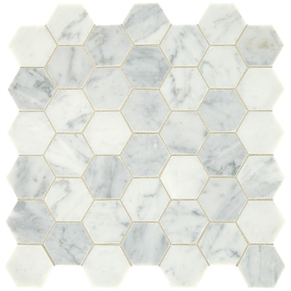 Daltile Marble 12" x 12" Hexagon Honed Mosaic