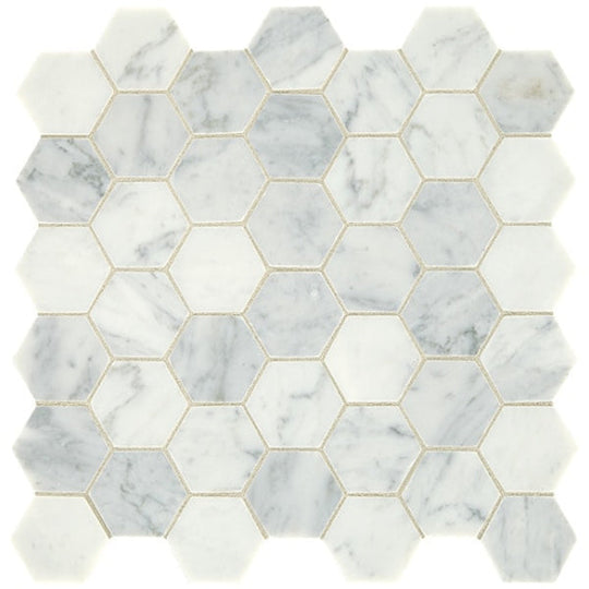 Daltile Marble 12" x 12" Hexagon Honed Mosaic