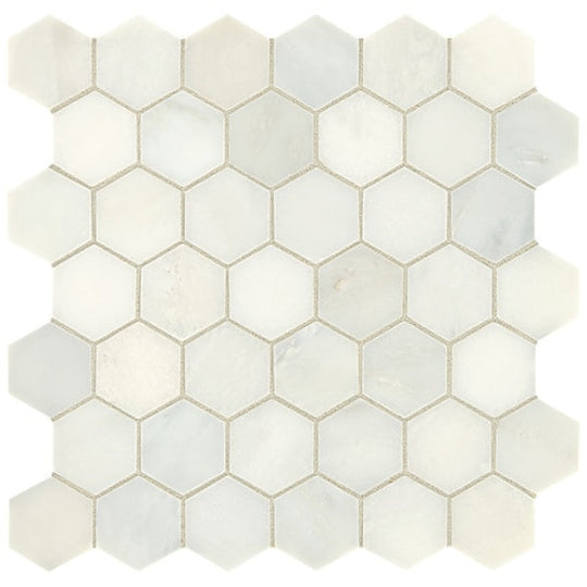 Daltile Marble 12" x 12" Hexagon Honed Mosaic