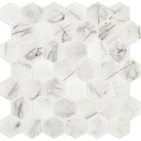 Daltile Marble 2" x 2" Hexagon Honed Mosaic