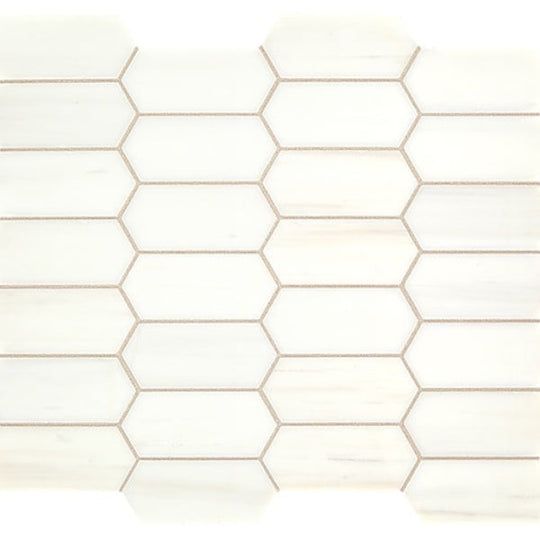 Daltile Marble 2" x 4" El.  Hexagon Mosaic Honed