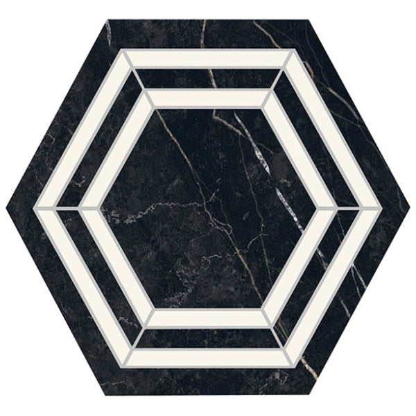 Daltile Perpetuo 8" x 8" Hexagon Deco