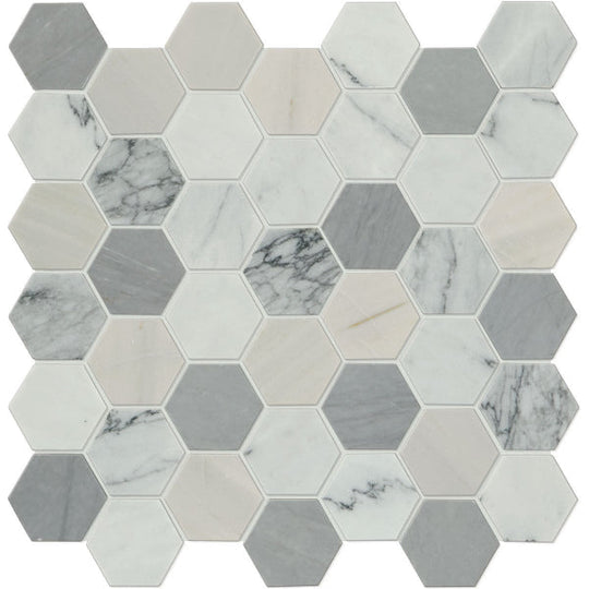 Daltile Raine 2" x 2" Hexagon Mosaic